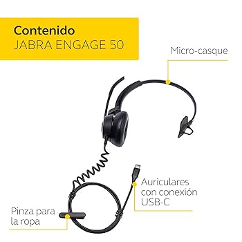 ヘッドホン Jabra Engage 50 Stereo / Mono Amazon.com: Jabra Engage 50 Wired Headset, Mono – Telephone