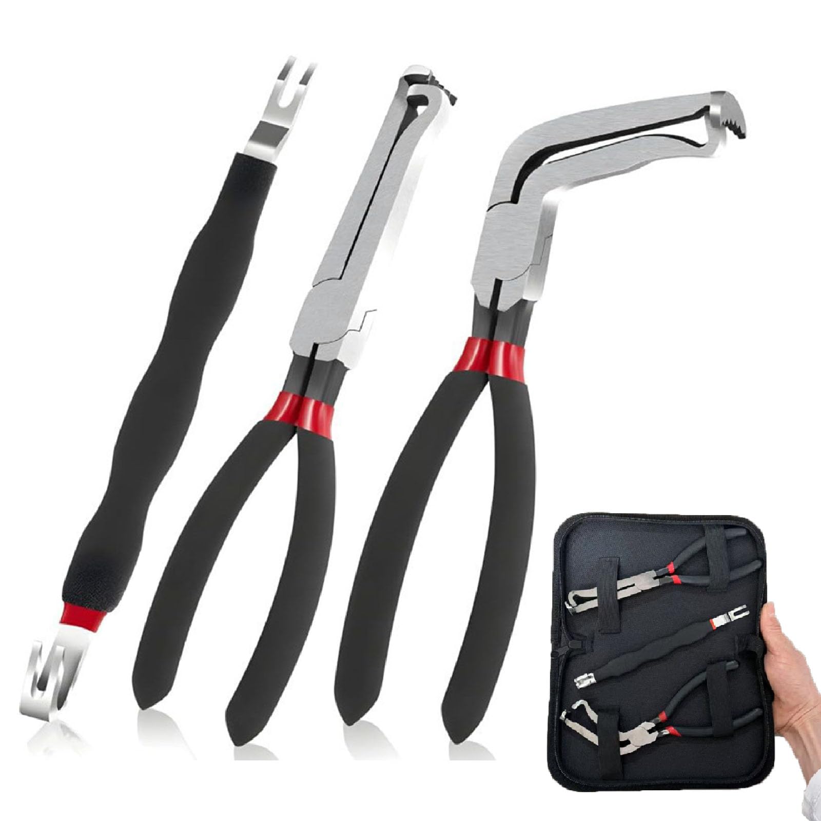 3Pcs Electrical Disconnect Pliers for Cars 37960, 37980 Electrical Connector Disconnect Pliers, Electrical Disconnect Separator 13120, Automotive Electrical Connector Removal Tool Set