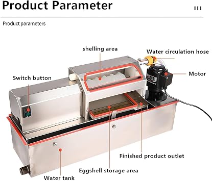 Automatic Quail Egg Shelling Machine, Electric Quail Egg Shelling Machine, Boiled Quail Egg Processing Shelling Tool