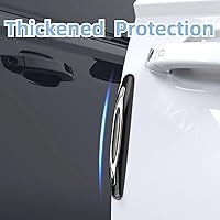 Vista 6 de Acouto Protector de borde de puerta de automóvil, 4 unidades, PVC, protector de borde de puerta de automóvil, tiras protectoras de puerta