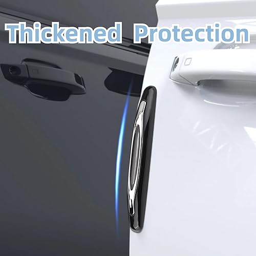 Miniatura 6 de Acouto Protector de borde de puerta de automóvil, 4 unidades, PVC, protector de borde de puerta de automóvil, tiras protectoras de puerta de