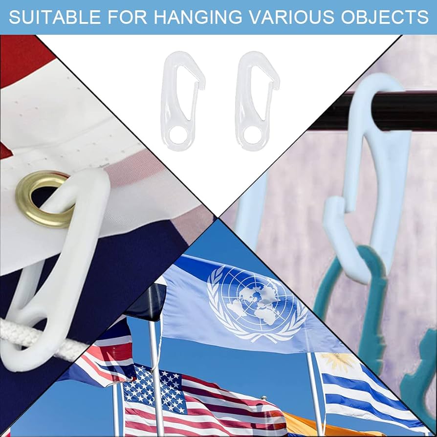 Flag Clips For Flagpole Rope 4pcs Heavy Duty Zinc Alloy Metal Swivel Hooks For O Flag Clips For Flagpole Rope 4pcs Heavy Duty Zinc Alloy Metal Swivel Hooks For O