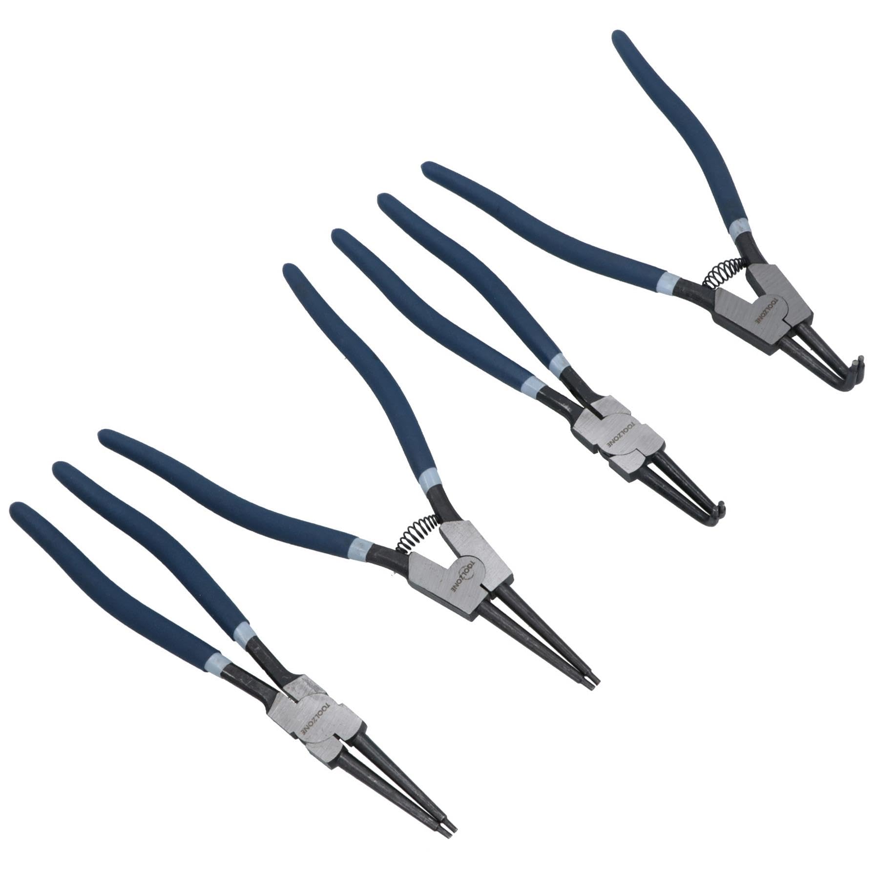 4pc Extra Large 13" la pinza per anello elastico di arresto interno esterno O Ring Anello Elastico impostare il TE325