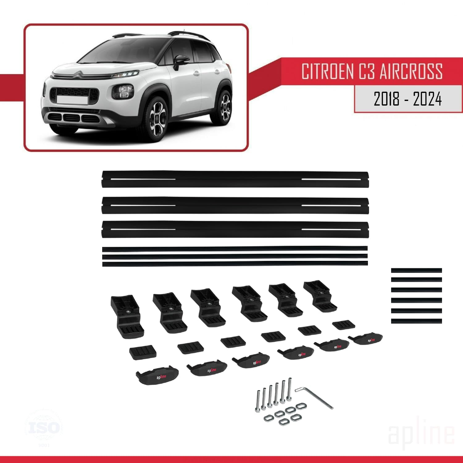 MDAK Compatible Avec Citroen C3 Aircross 2018-2024 Bavettes