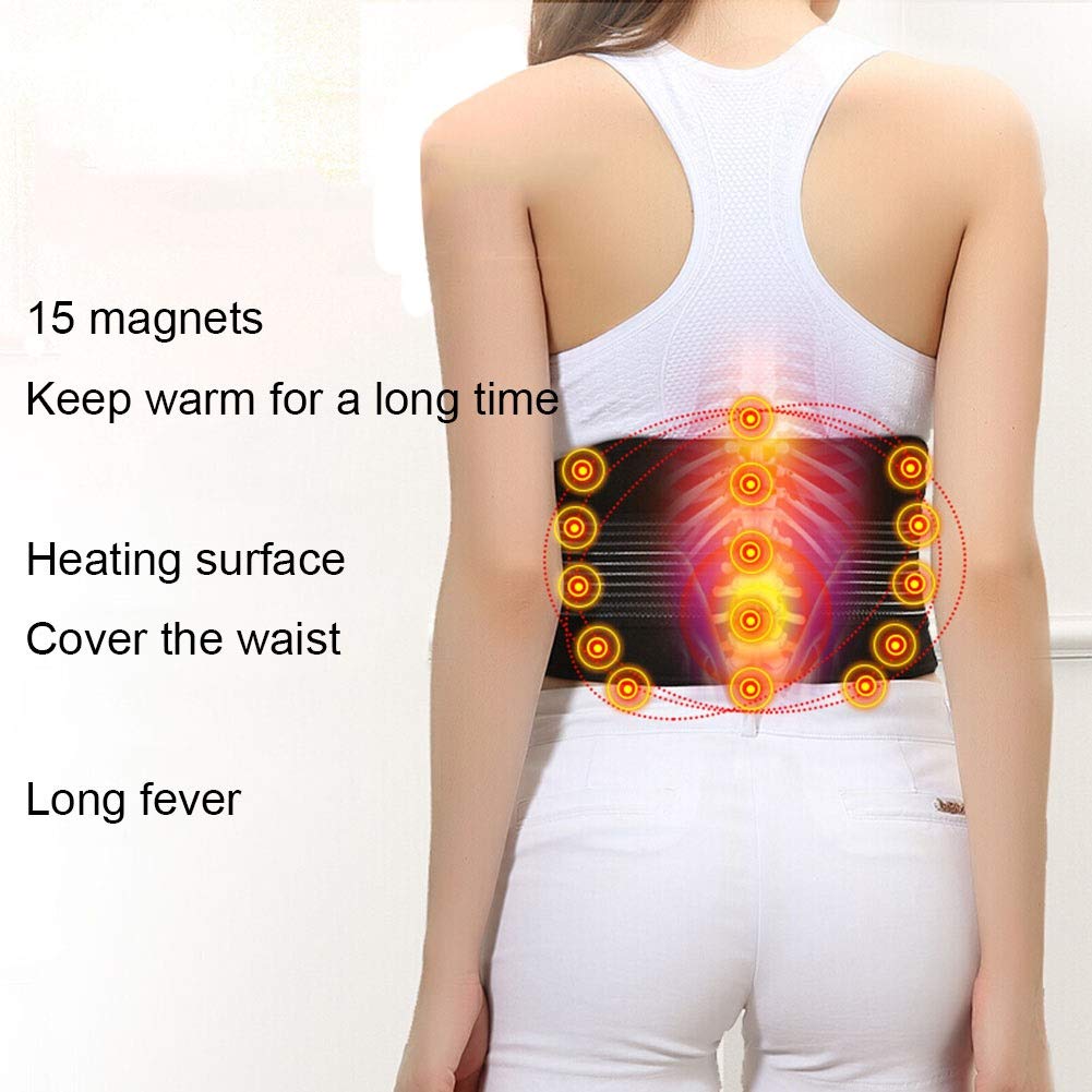Soporte Lumbar Brace para la Espalda Inferior Alivio del Dolor Espasmos en la Espalda Ciática Hombres y Mujeres Levantamiento de Pesas Cintura Cinturón de Gimnasia para Deportes (Size : XL)
