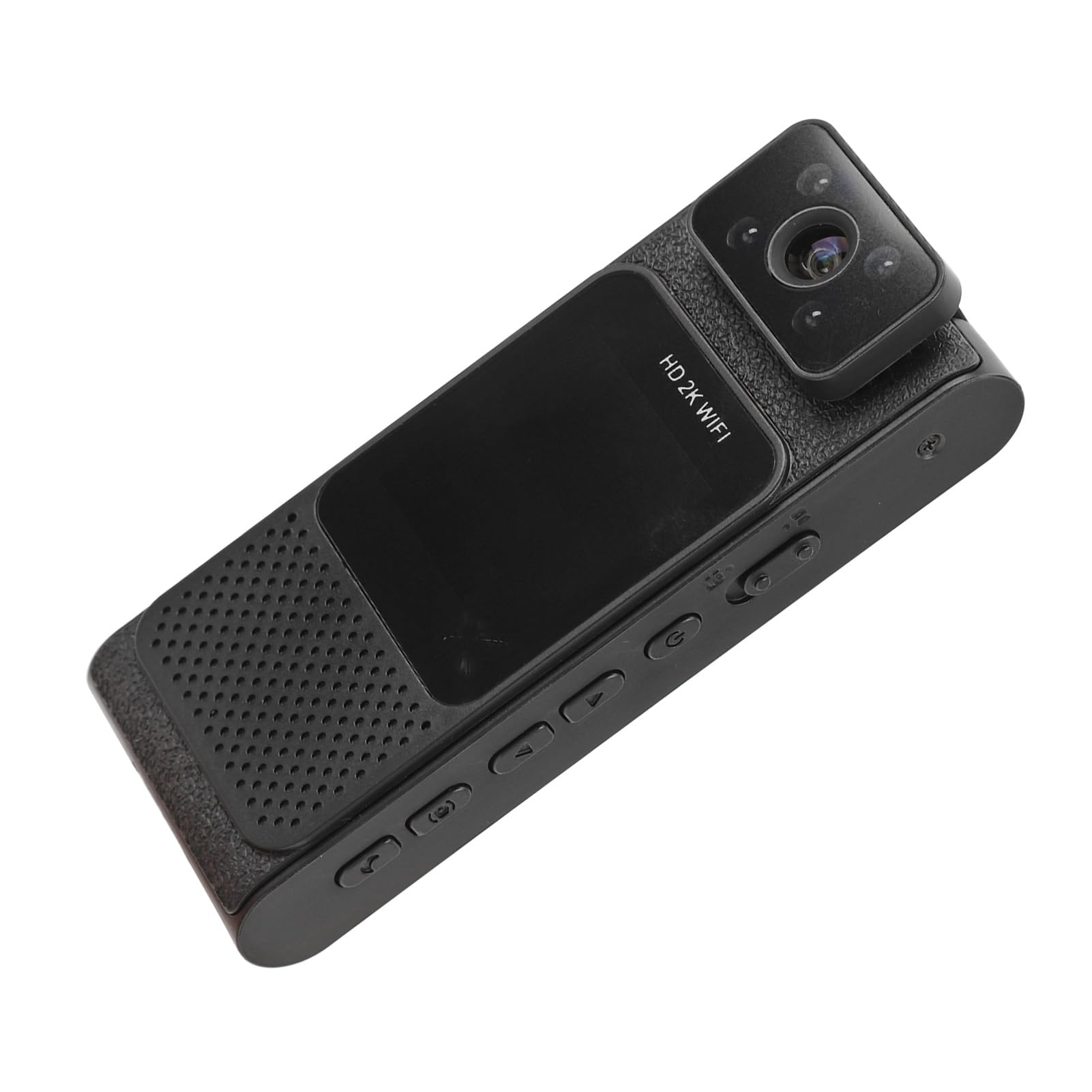 Kamera do Noszenia na Ciele 4K HD WiFi z Magnesem, Obiektywem Obrotowym 180° i światłami Noktowizyjnymi, Nagrywaniem Wideo ABS w Samochodzie, Klipsem z Tyłu Kamery, Portem