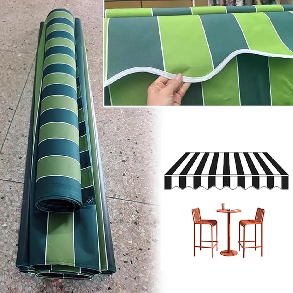 Markiza na patio 3 x 3 m, zapasowa tkanina – do użytku na zewnątrz, osłona przeciwsłoneczna, wysuwana markiza do okien i drzwi, odporna na warunki atmosferyczne, czerwona, 3 x 2 m