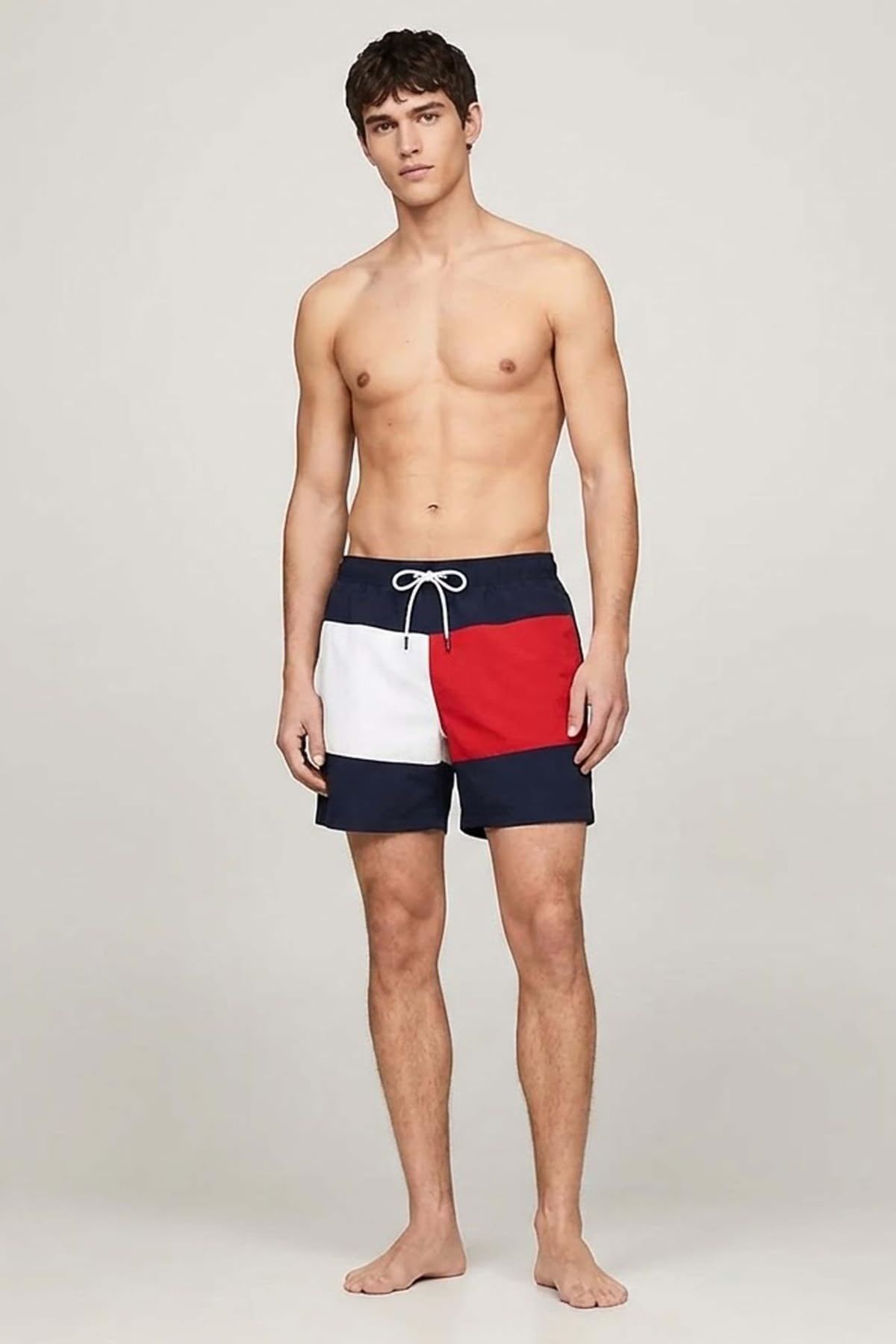 Tommy Hilfiger Flag Mid Length Swimshortsum0um03840 Short de Bain Homme (Lot de 1)