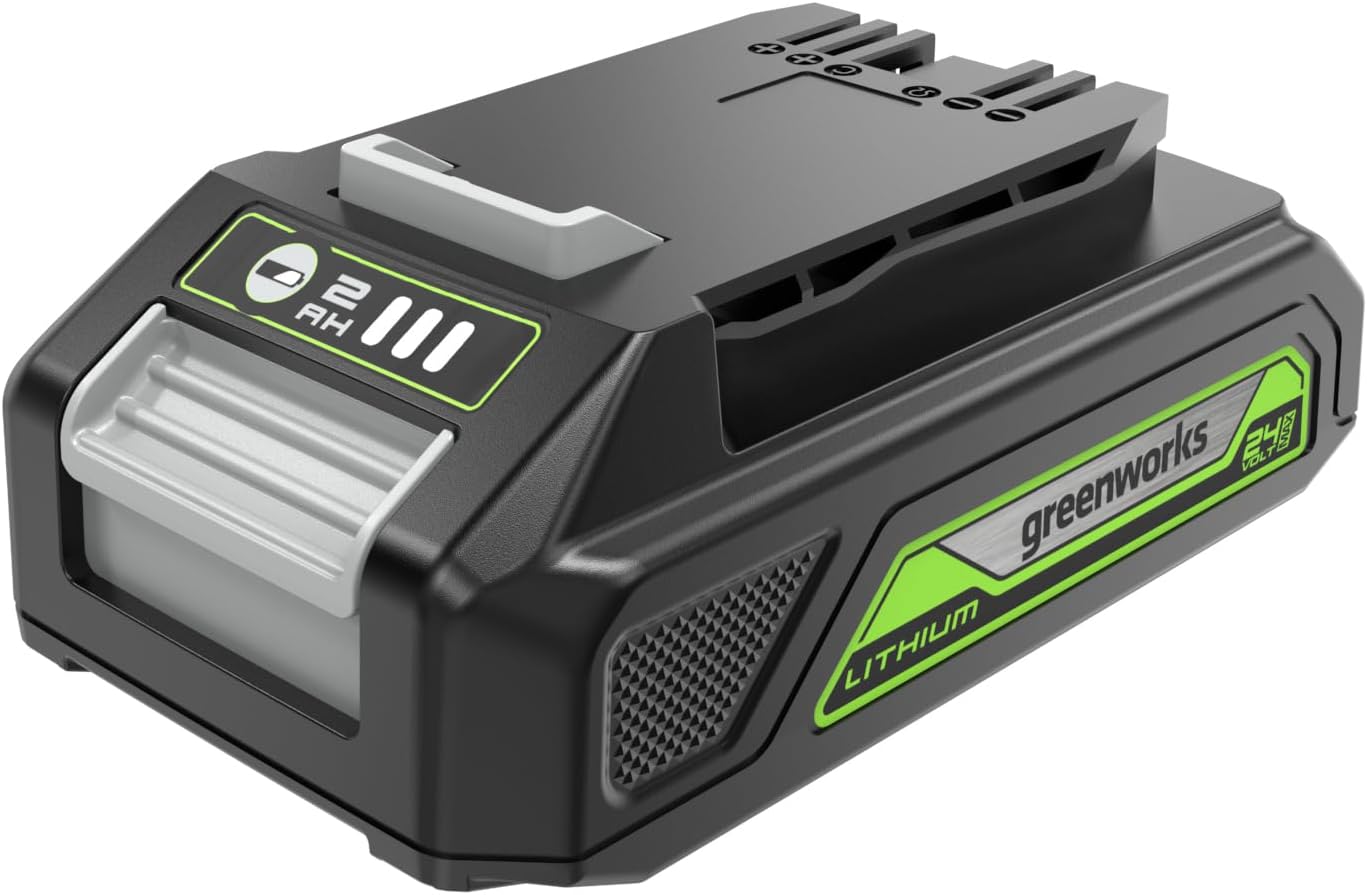 Greenworks 24V 2Ah Lithium-Ion Battery LB24A020 (Genuine Battery, 150+ Compatible Tools)