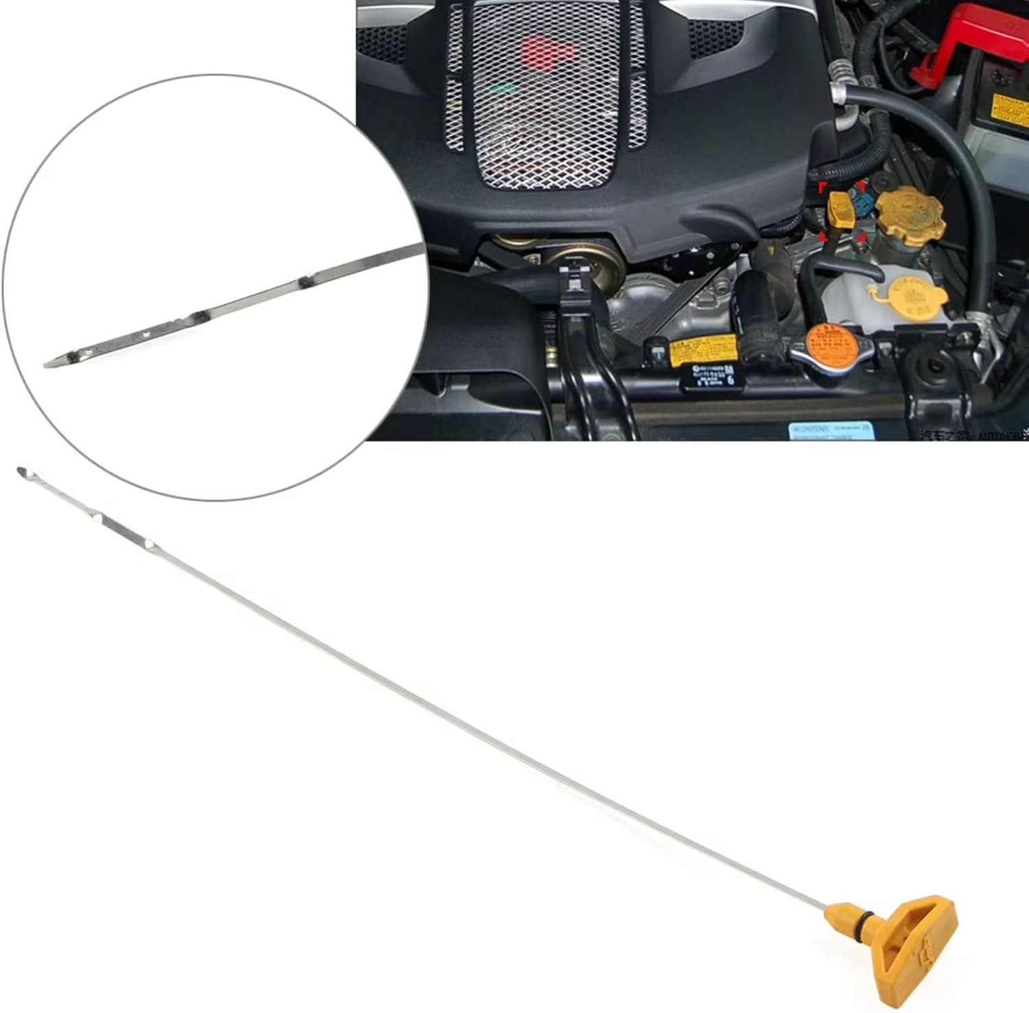 Dipstick Replacement Compatible With Subaru For Impreza WRX EJ205 2002-2005 For Forester 1998-2005 For Outback 2001-2004 521mm Car Engine Oil Dipstick