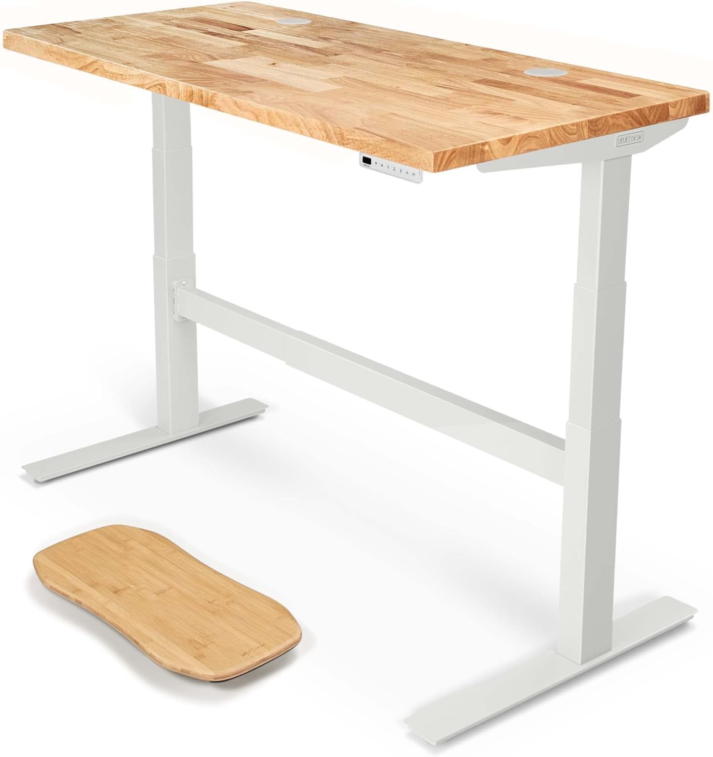 Uplift Desk Rubberwood Butcher Block (60 x 30 inch