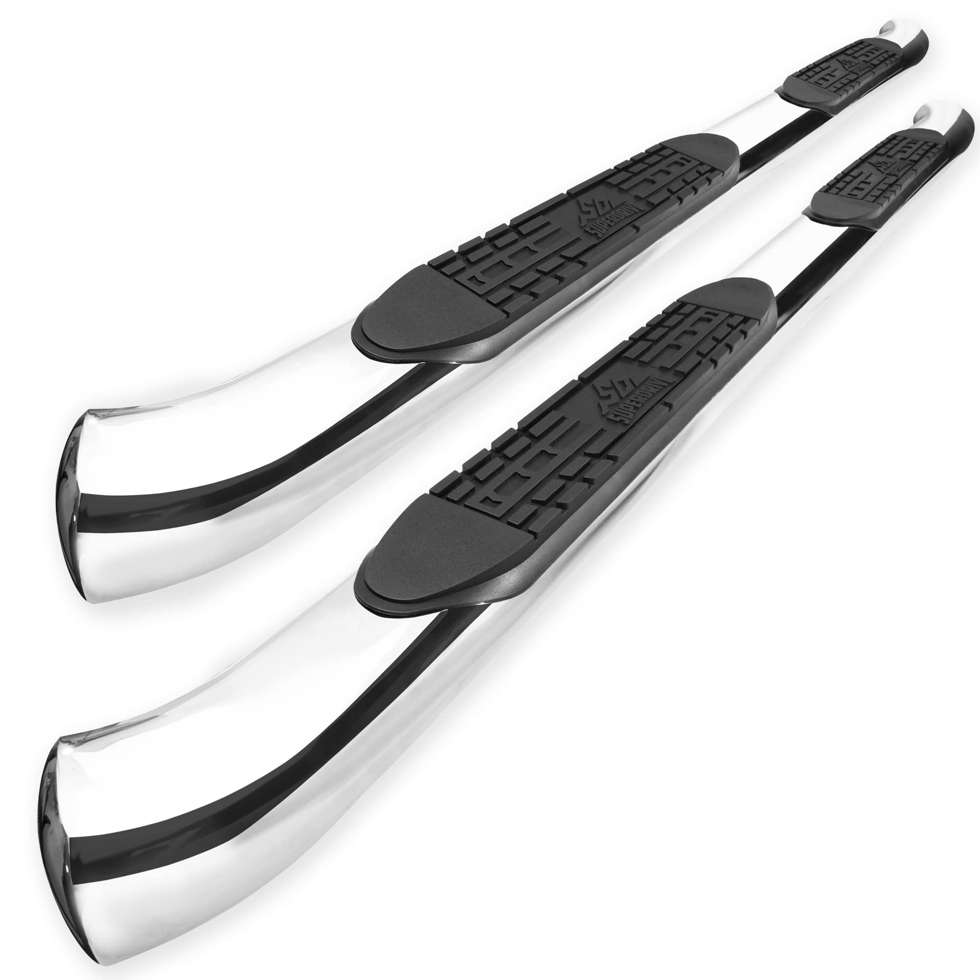 4'' Curved Oval Running Boards Compatible with 20072021 Toyota Tundra