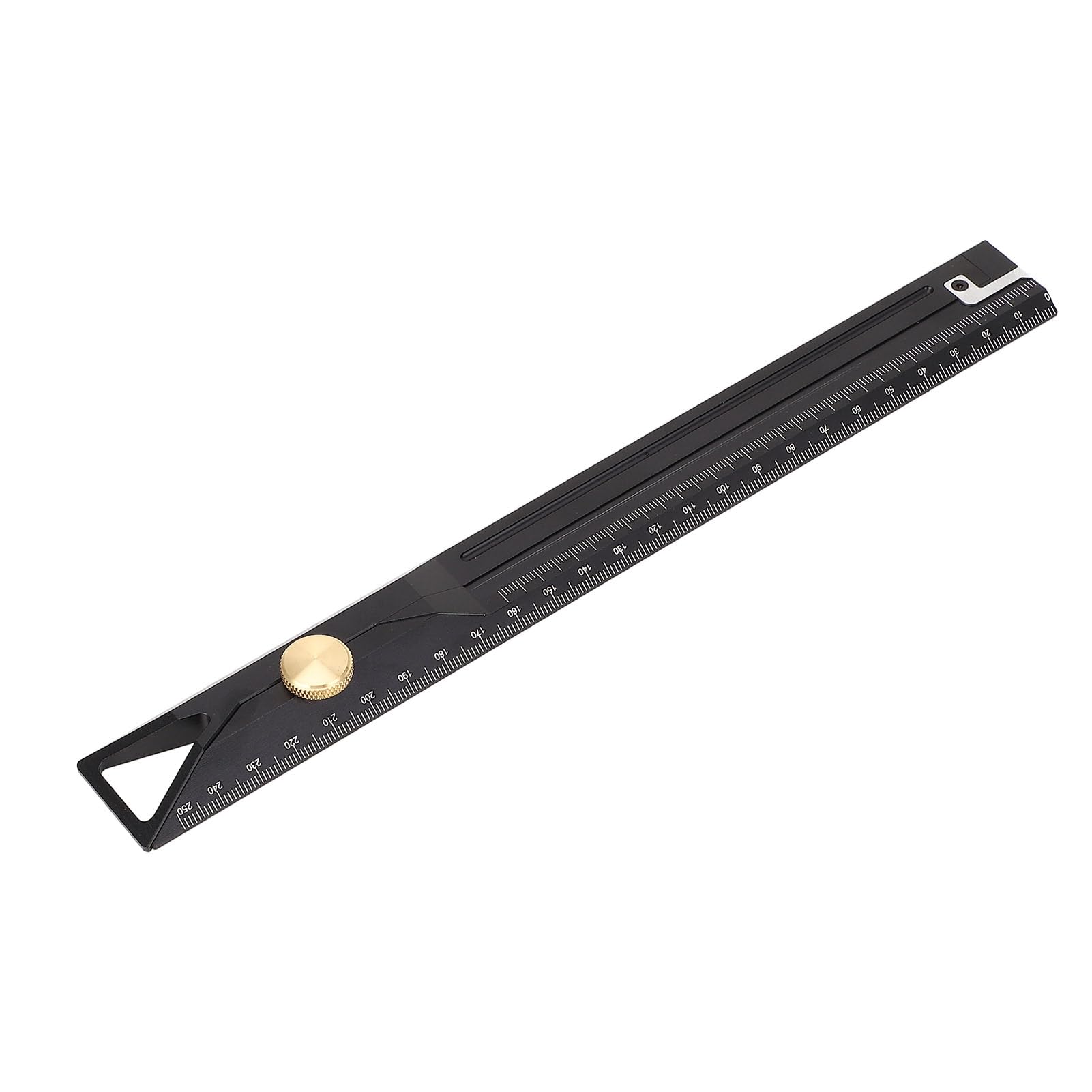 Regla de Medición de Aleación de Aluminio para Carpintería con Diseño Preciso para Profesionales 0-250 Mm de Longitud y 150 Mm de Diámetro Exterior para Entusiastas de la Carpintería