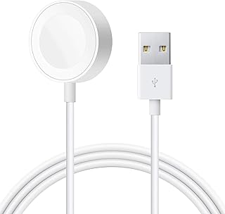 Apple Watch Charger Cable Magnetic Wireless Cord Portable Fast Charging Cable Compatible with All Apple Watch Series 7 6 S...