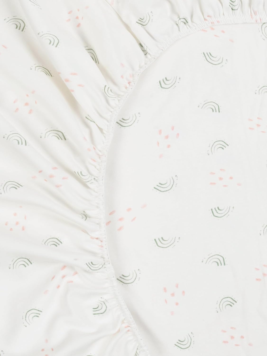 Under The Nile Organic Cotton Crib Sheet - Rainbow, 51" x 28"