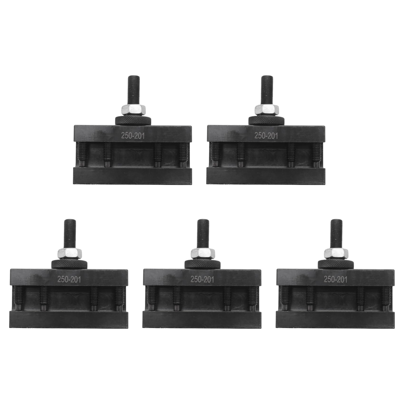 Jnchdghwa Black 5Pcs 10-15Inch Bxa Quick Change Cnc Lathe Tool Post 1 Turning Facing Holder 250-201 Holder For Lathes Tools