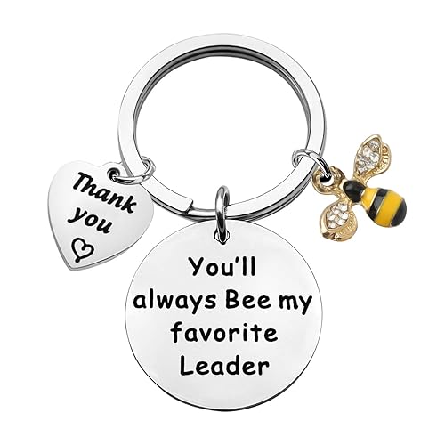 POTIY Thank You Leader Gift Bee Keychain Boss Gift Gift