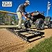 Yard Tuff YTF-06SDTC Spike Drag, Heavy Duty Tow Behind Lawn, Field and Garden Leveler for ATV, UTV and Tractor Use, 6 Foot Wide, Black