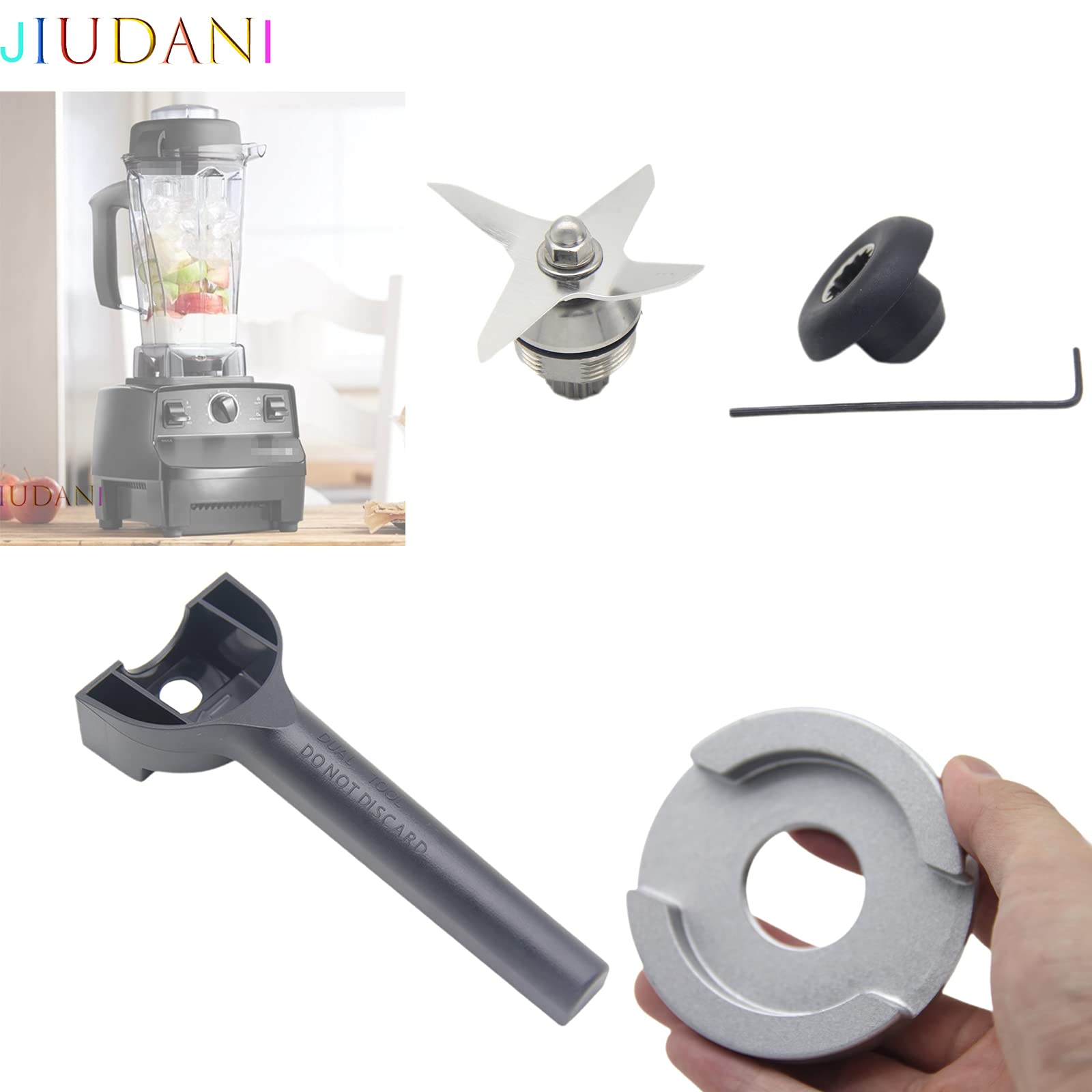 Vitamix 5200 Series Blender Blade Replacement - Stainless Steel 4-Blade Assembly For 32oz & 64oz Containers