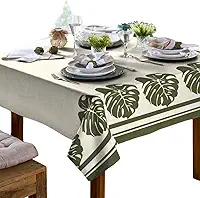 Toalha De Mesa 4 Lugares Quadrada Rústica Luxo 1,40x1,40m (Costela de Adão)
