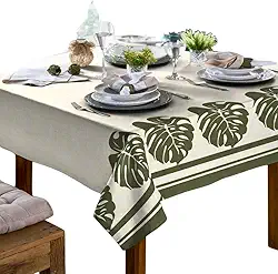 Toalha De Mesa 4 Lugares Quadrada Rústica Luxo 1,40x1,40m (Costela de Adão)