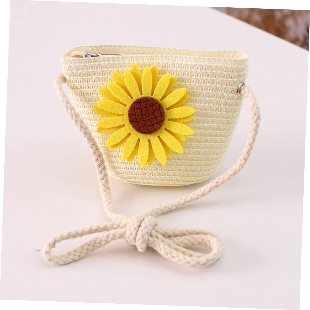 PACKOVE Strohhut Für Hüte Für Kleinkinder Gewebte Strandtasche Bucket Hats Für Sonnenhut Strandtaschen Aus Stroh Sonnenhut Für Jungen Weiden Teenager Weiß
