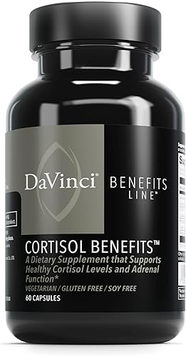 DaVinci Labs - Beneficios del cortisol - Suplemento dietético para apoyar niveles saludables de cortisol y salud suprarrenal, con extracto de