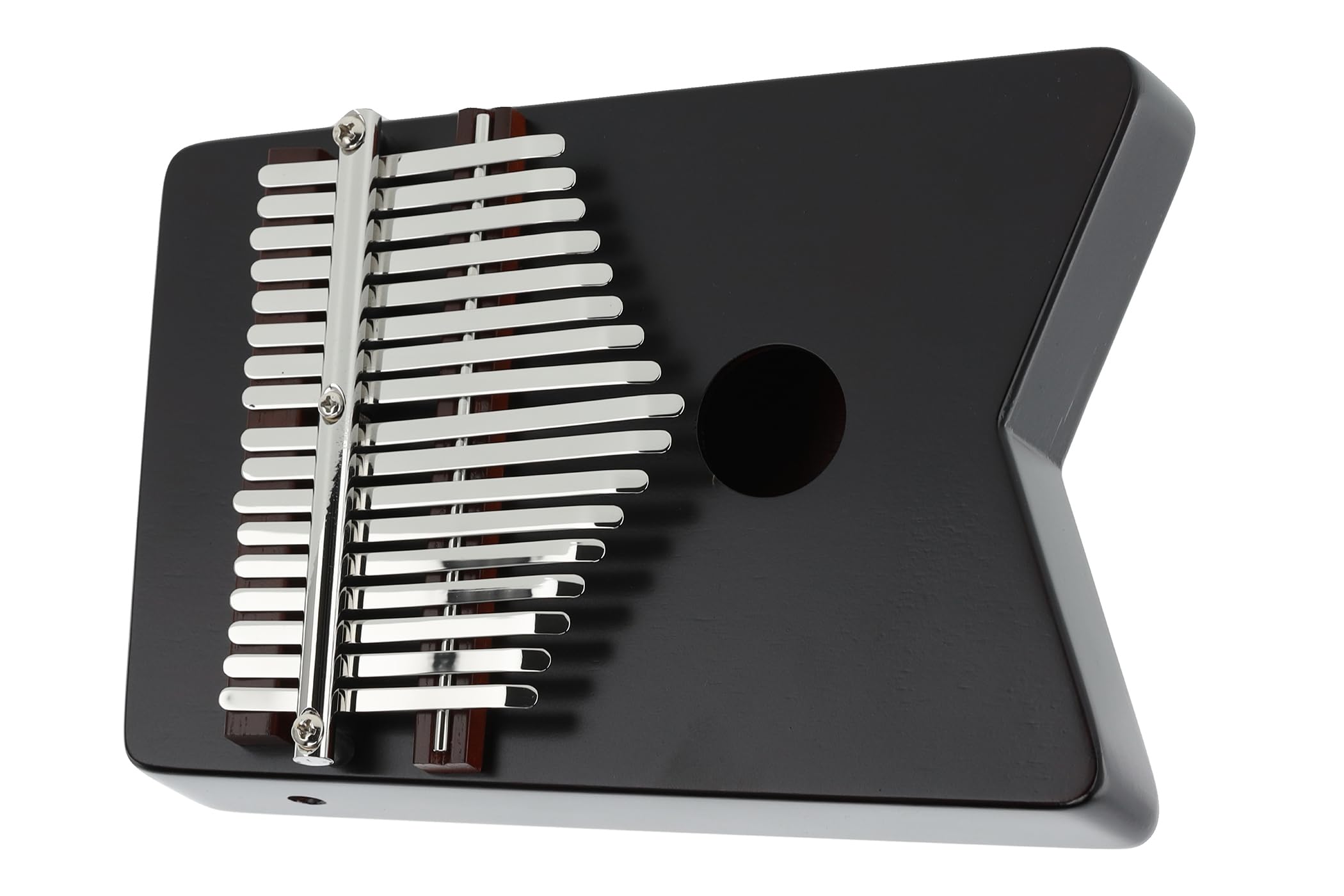 LP Latin Percussion Kalimba Pentatonic, piano à pouces, corps en chêne de Siam, 17 lames métalliques, gamme pentatonique en do, finition cerise profonde, LP0217DC