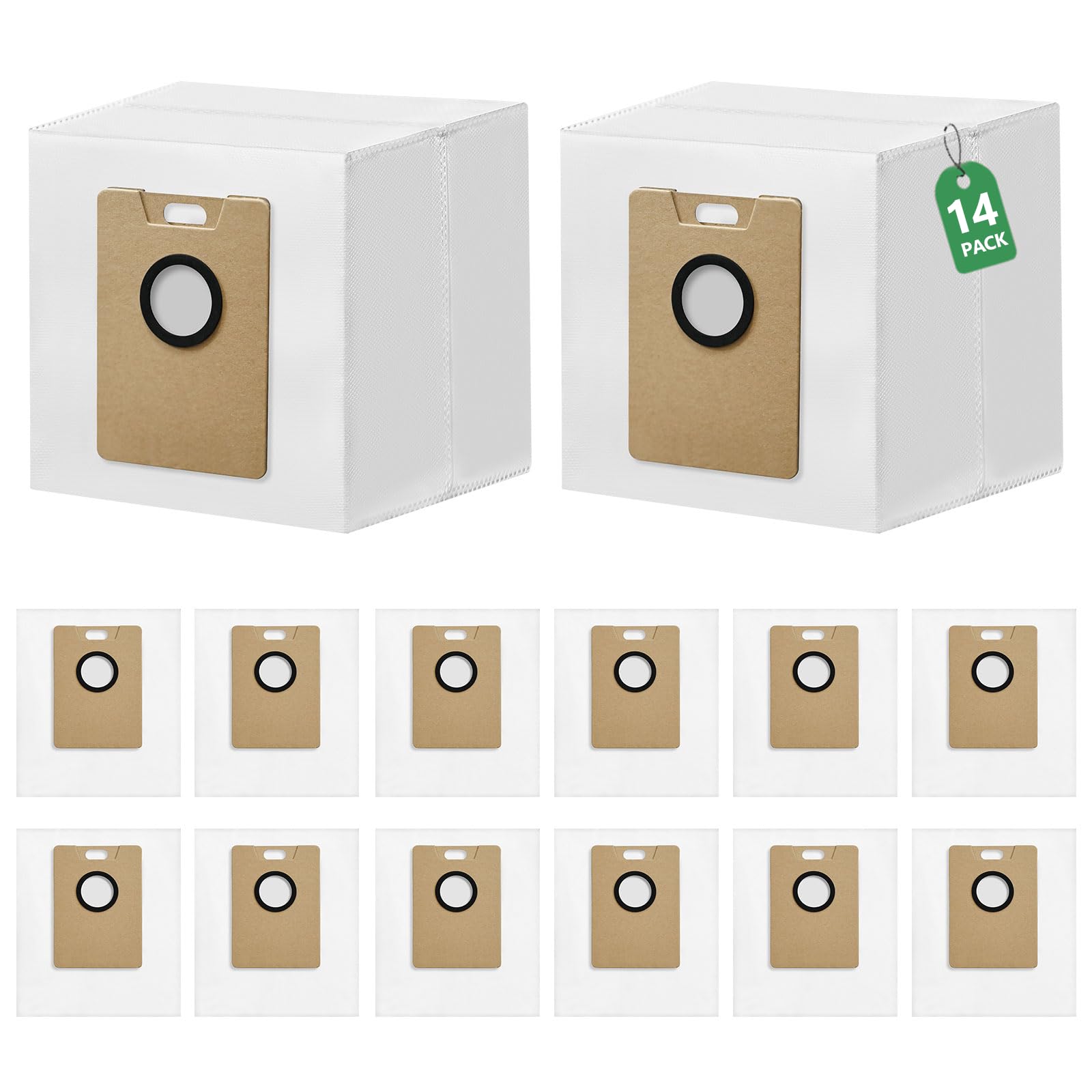 Photo 1 of 14 Pack Dust Bags for Tapo RV30 Max Plus / RV20 Max Plus Robot Vacuum