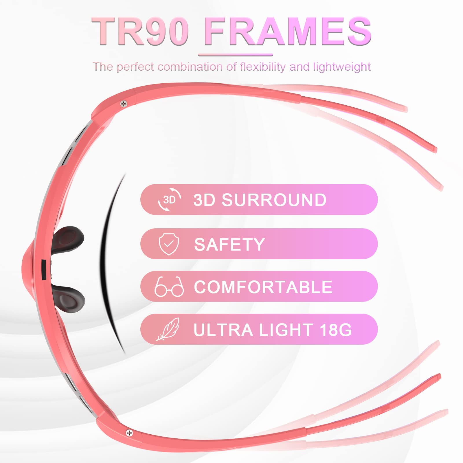 X-TIGER Occhiali Ciclismo Fotocromatici TR90 Occhiali Da Sole Sportivi UV400 PC Lenti Trasparenti Uomo Donna Bici MTB…