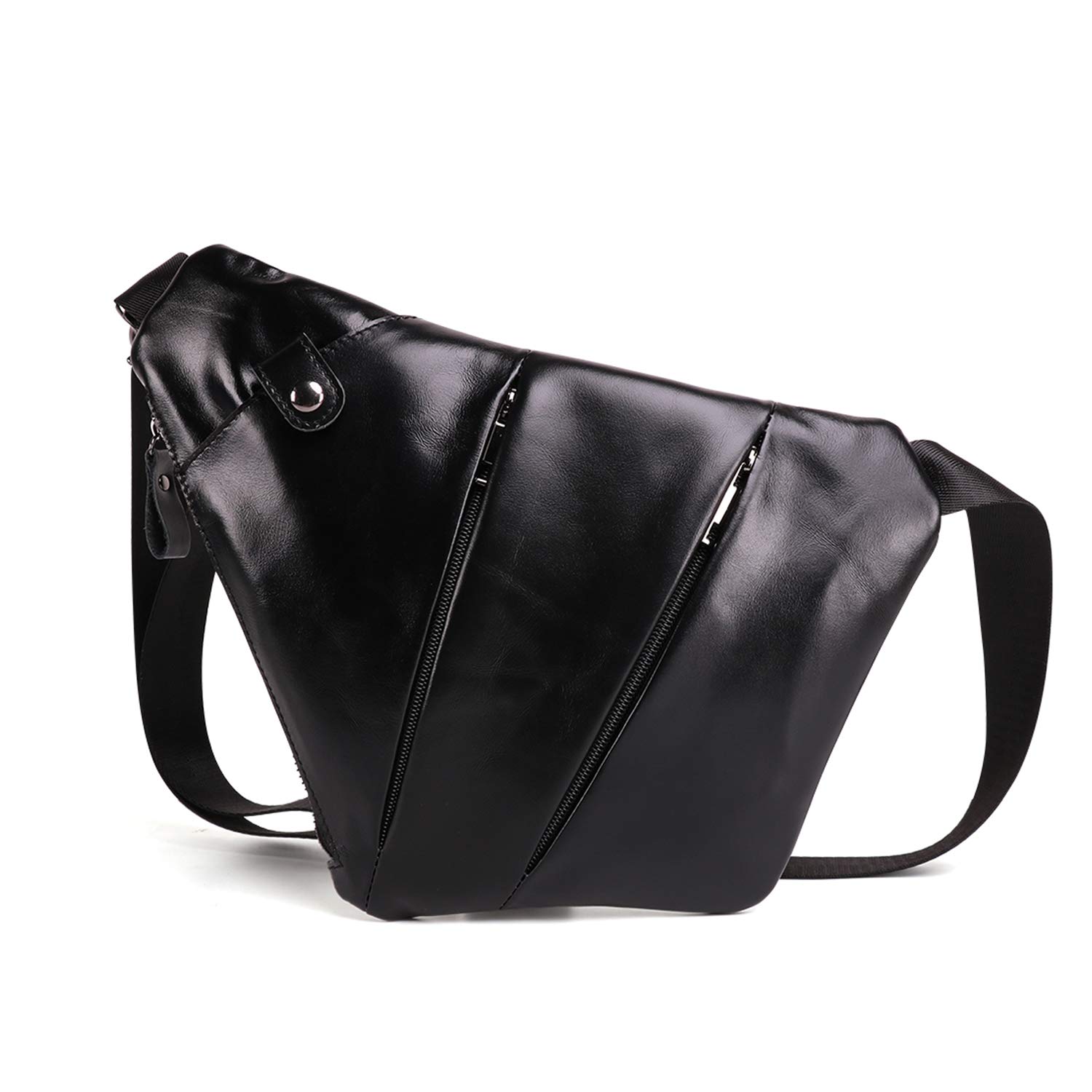 FANDARE Retro borsttas, leren sling bag voor heren, schoudertas, waterbestendig, crossover rugzak, dagrugzak voor mannen, outdoor, reizen, camping, wandelrugzak, crossbody pack, geel bruin, Large FANDARE Retro borsttas, leren sling bag voor heren, schoudertas, waterbestendig, crossover rugzak, dagrugzak voor mannen, outdoor, reizen, camping, wandelrugzak, crossbody pack, geel bruin, Large