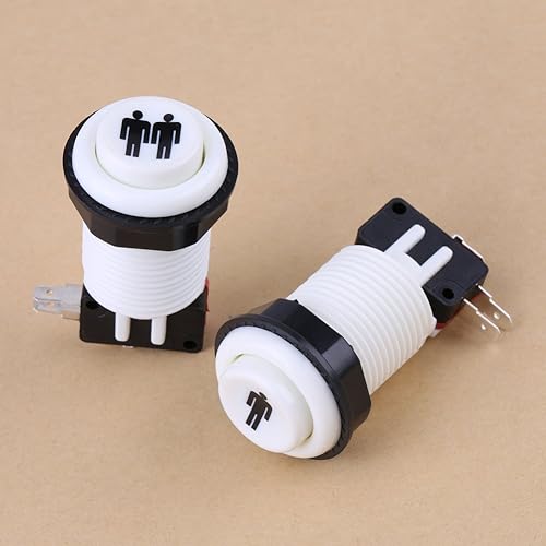 Miniatura 5 de Botón, 1P 2P Jugador Botón DIY Kit Piezas de Juego para Joystick GamesArcade Videojuegos