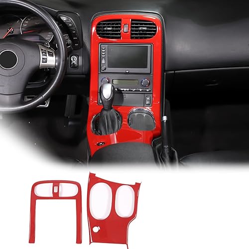 Miniatura 8 de Panel de consola central de automóvil, panel de consola central multimedia, moldura decorativa para Chevrolet Corvette C6 2005-2013 (fibra de