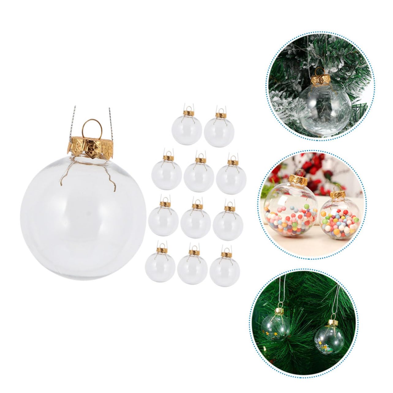 12 Stück Weihnachtsbaumkugeln Kunststoff 10cm Gold Christbaumschmuck Zum Aufhängen Vielseitige Baumdeko Für Weihnachten Party Und Fest