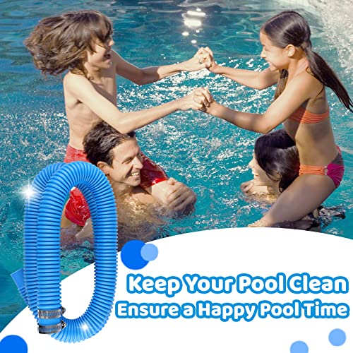 Pool Pump Hose For Intex/Coleman Pools, Above Ground Pool 1.25X57 Inch Replacement Tubes Fits All Filter Pumps 330 Gph 530 Gph 1000Gph, 3 Pack Swimming Pool Pump Pipes With Hose Clamps #TOP6