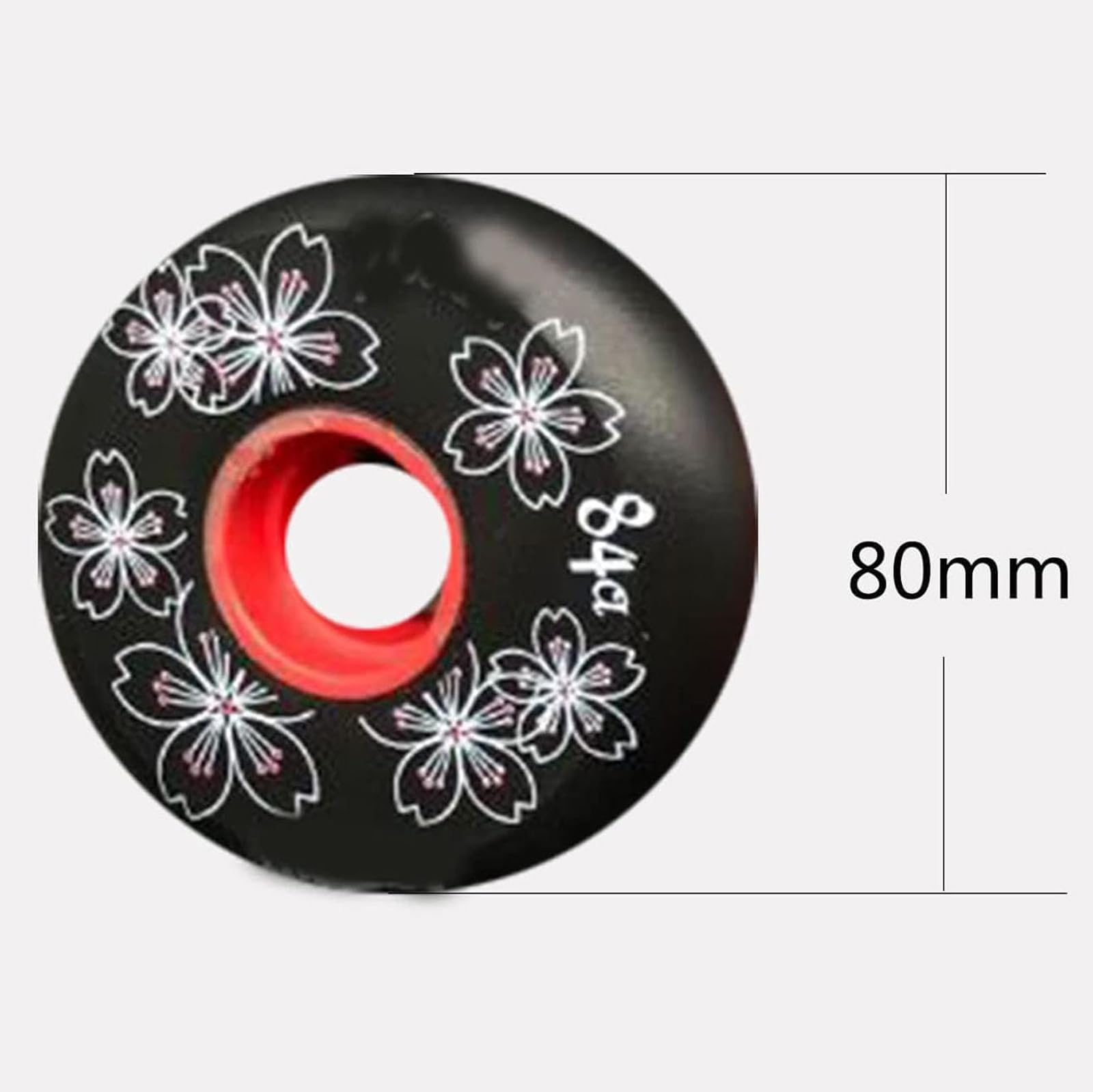 Led Light Up Roller Skate Räder, Ersatz-Skate-Rollen, Skateboard-Rollen, 8er-Pack, Inline-Rollschuh-Rollen for den Innenbereich, 84A