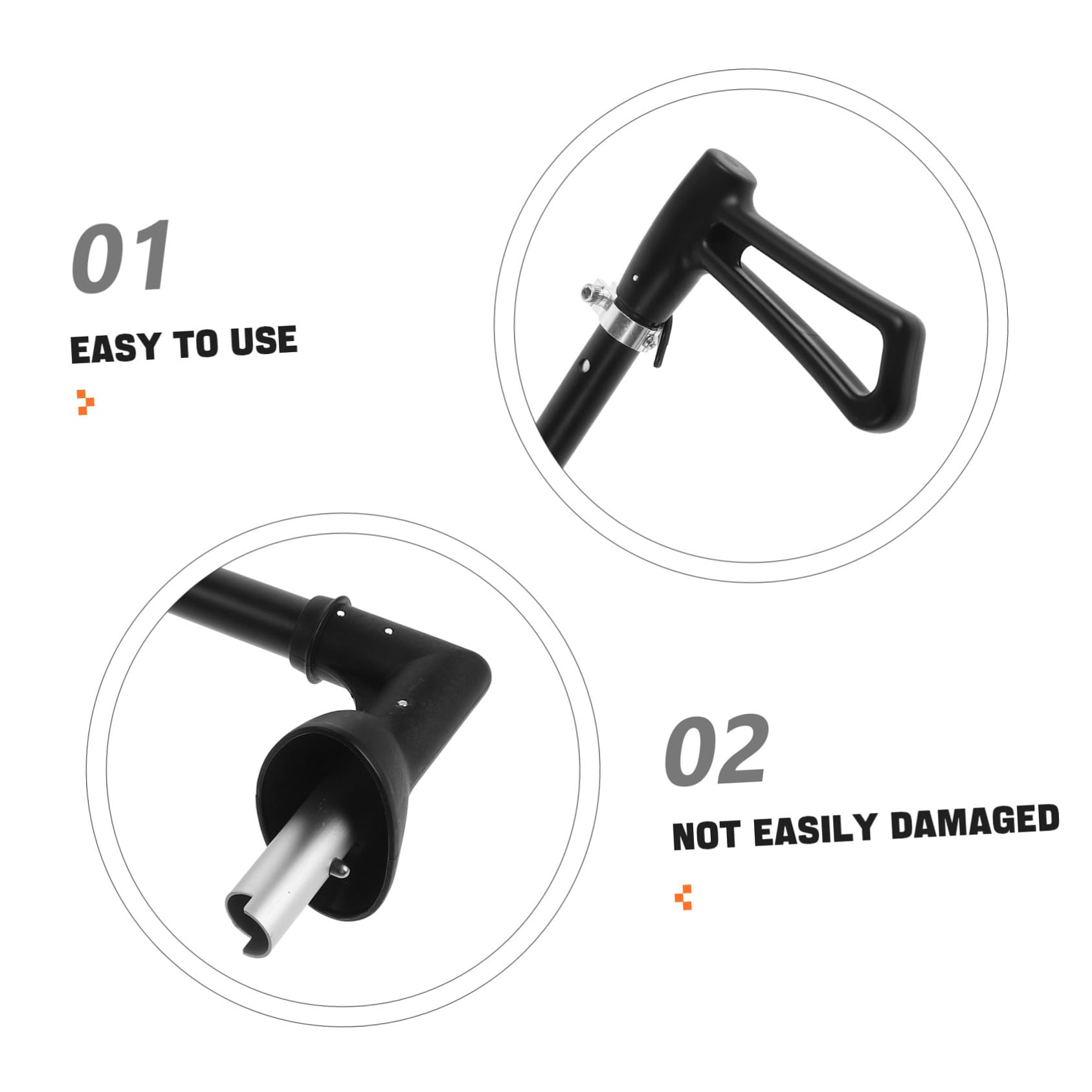BESTonZON Maniglia Ergonomica per Passeggino e Monopattino Ragazzo Ragazza, Asta di Spinta di Ricambio, Accessorio per Genitori, Manubrio per Triciclo e Bici senza Pedali