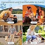 Kytely-Dog-Water-Bottle-2-in-1-Portable-Dog-Water-Bottle-with-Food-Container-Leak-Proof-Dog-Water-Dispenser-Puppy-Pet-Travel-Water-Bowl-for-Pets-Outdoor-Walking-Hiking-Travel-19oz-Blue