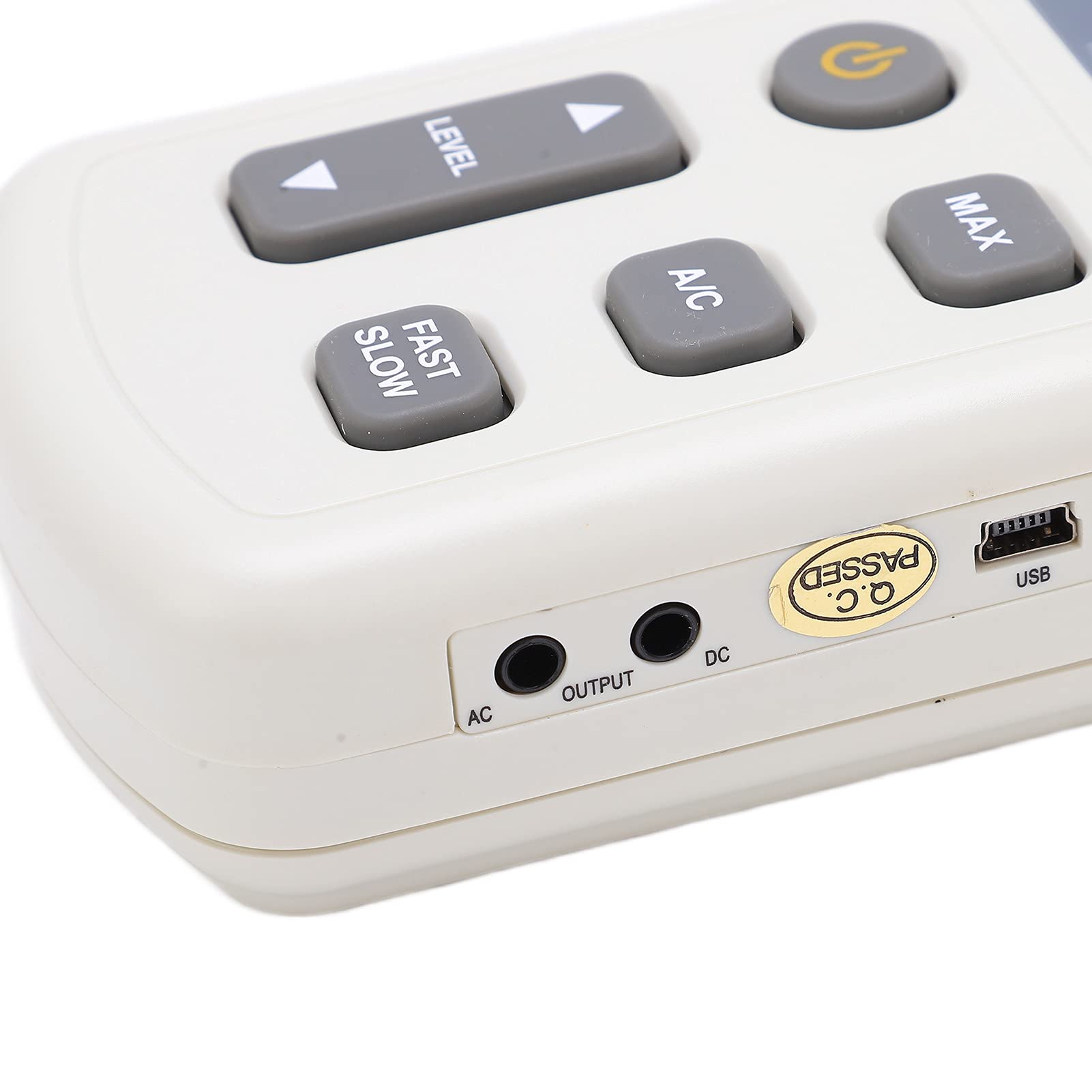 Oumefar Fonometro Decibel Meter Registratore di Rumore HY-1361 Tester Digitale del Livello Sonoro Display LCD 30-130dBA 35-130dBC Uscita AC DC per Fabbriche Scuole Ospedali
