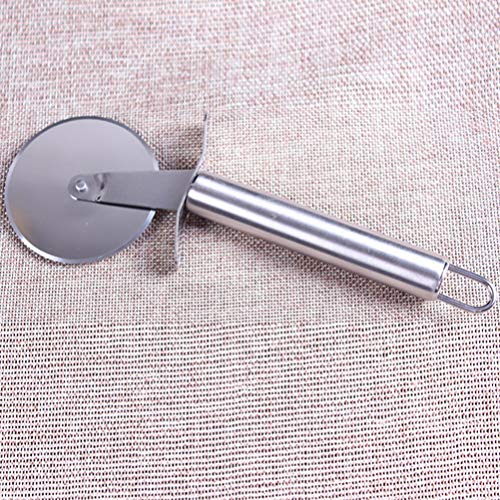 Hemoton Pizza Cutter Roda, Aço Inoxidável Pizza Roda Cortador de Pizza Alças para Pizzas, Cookies, M