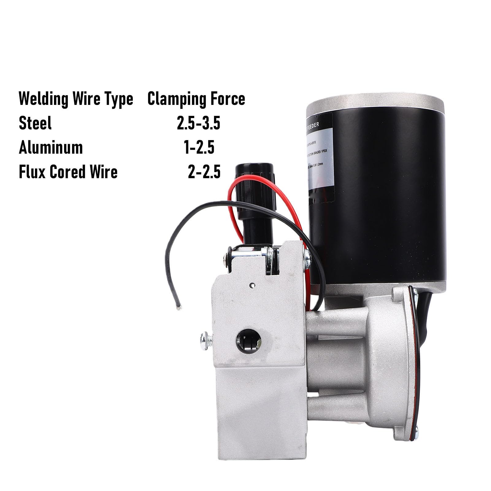 Asixxsix Motor de alimentación de alambre de 4 rodillos, 15 kg, MIG/MAG, 80W | Ruedas de 30 x 22 x 10 mm, velocidad ajustable de 2 a 18 m/min, para alambre tubular de 0,8 a 1,0 mm, para alambre tubular
