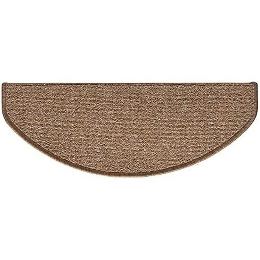 andiamo Bob Mélange Effect Tufted Stair Mats (2 Pieces) Cognac Heavy Duty Set of 2 Mats