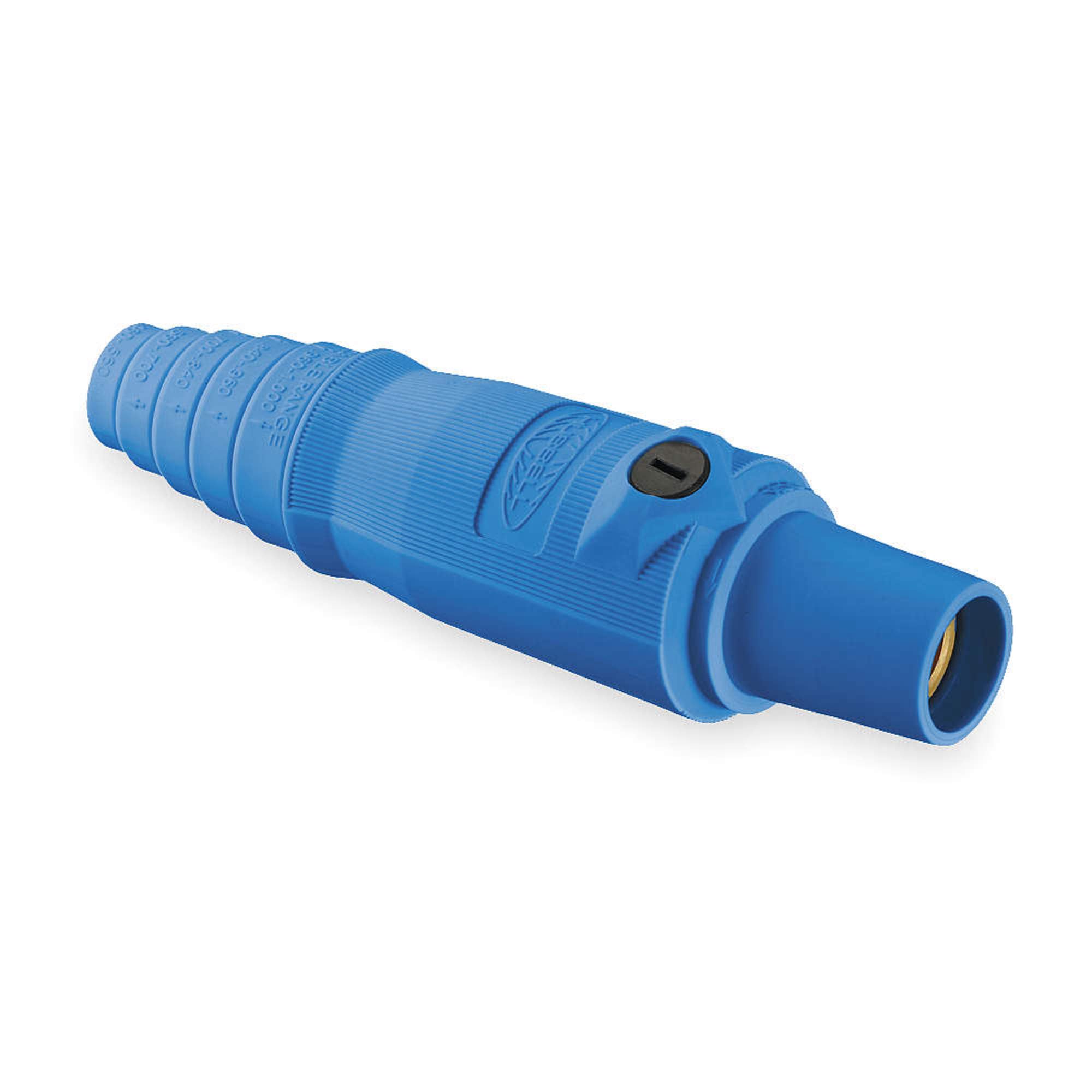 Hubbell Wiring Systems HBL300FBL TPE Single Pole Female Plug, 300 Amp, 600VAC/250VDC, Number 4-2/0 Cable Size, Blue