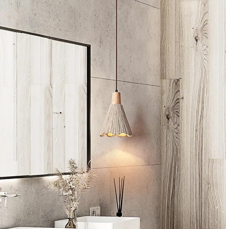 Plafonnier Led en micro ciment pour l'ambiance d'une chambre ou salle