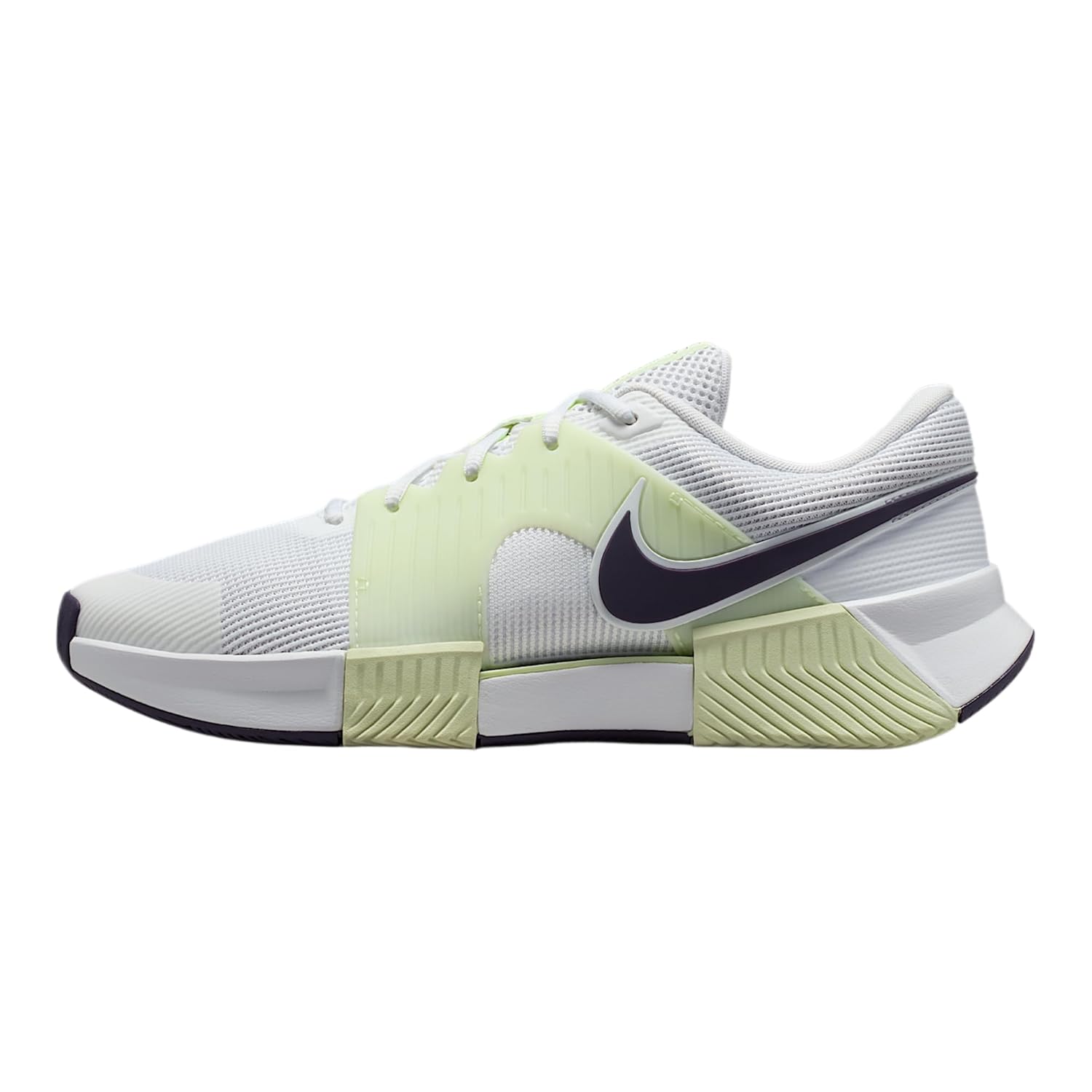 Nike GP Challenge 1 5 Mens Hard Court Tennis Shoes White Volt Tint Dark Raisin