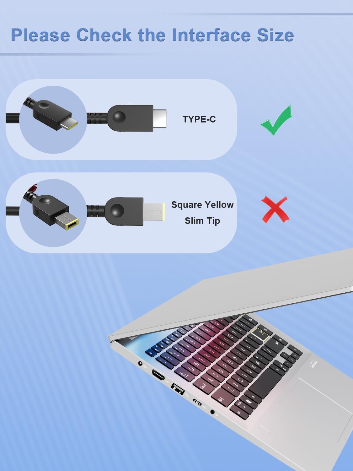 140W USB-C Charger Compatible with Lenovo Legion 9,Slim Pro 9 7,ThinkPad Z16 E16 L16 E15 ThinkBook 16 P16s 14p 14, IdeaPad Yoga Slim/Pro Laptop Suitable for Travel and Office use