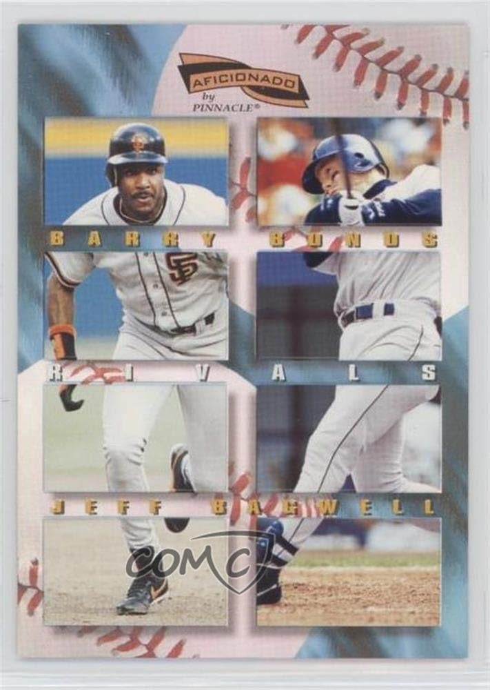 Barry Bonds; Jeff Bagwell (Baseball Card) 1996 Pinnacle Aficionado Rivals 22