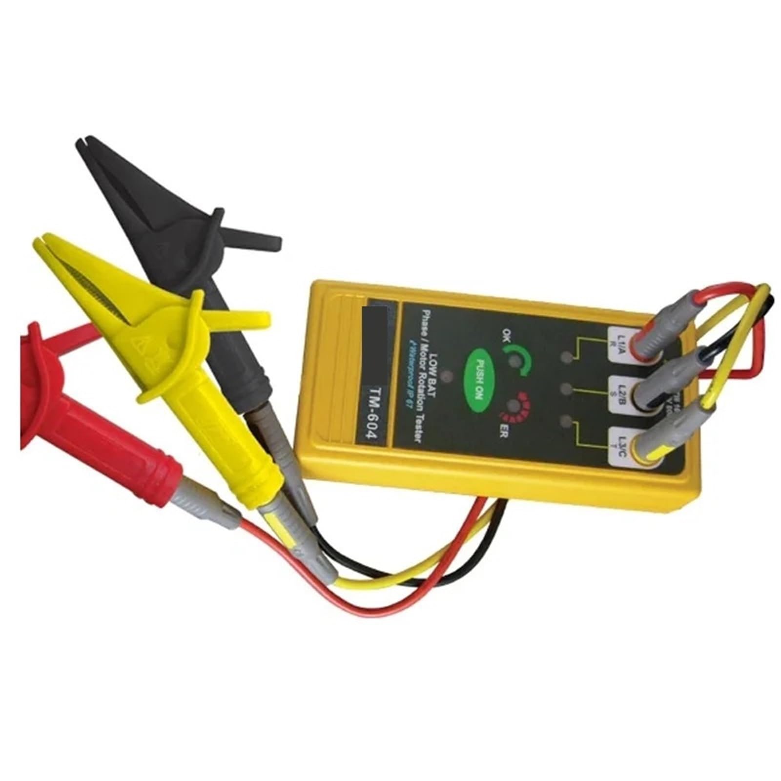Analizador de Redes Electricas, TM-604 Tester 3 faz/rotacji silnika