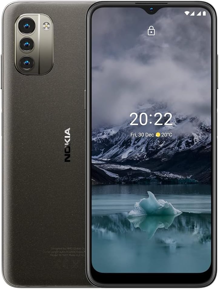 Nokia G11 Android Smartphone, Dual Sim, 3 Gb Ram, 32 Gb Memory, 6.5Hd+ Screen,5050 Mah Battery, Android 12 Ready, Face Unlock, Finger Print Sensor– Charcoal