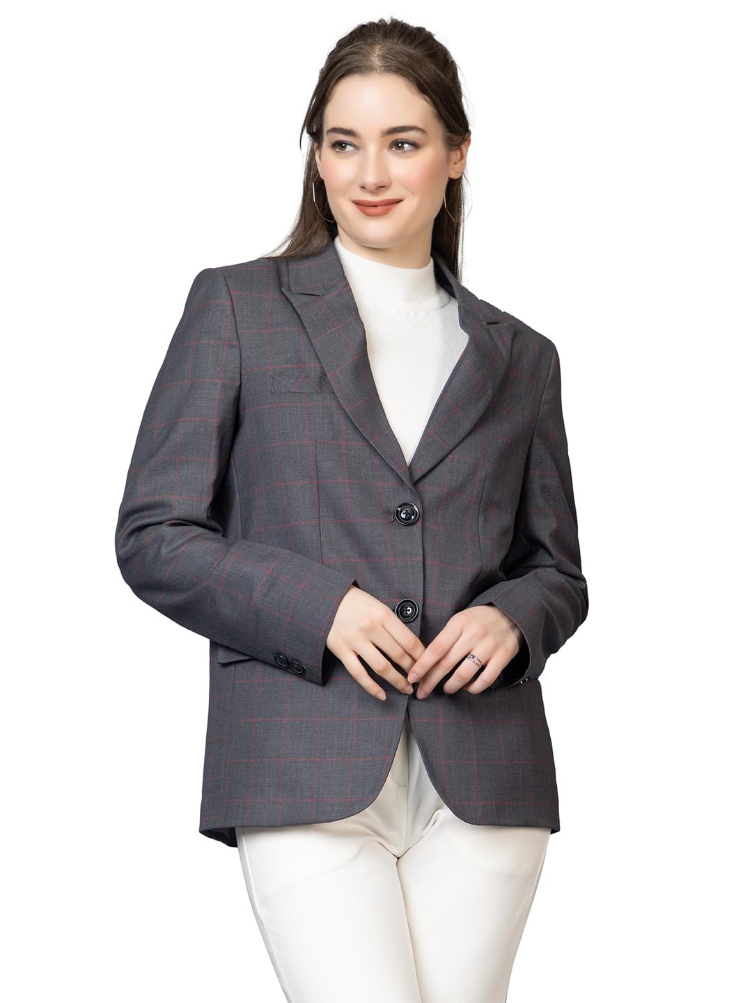 chkokko Women Solid Regular Fit Stylish Formal Blazer-picture-39